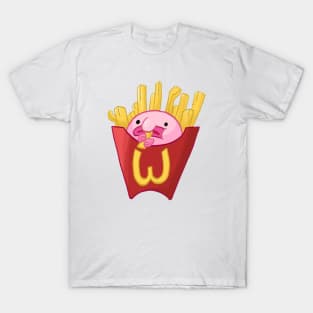 Blobfish eating fries T-Shirt